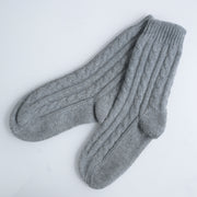 Women's Cashmere Cable Lounge Sock