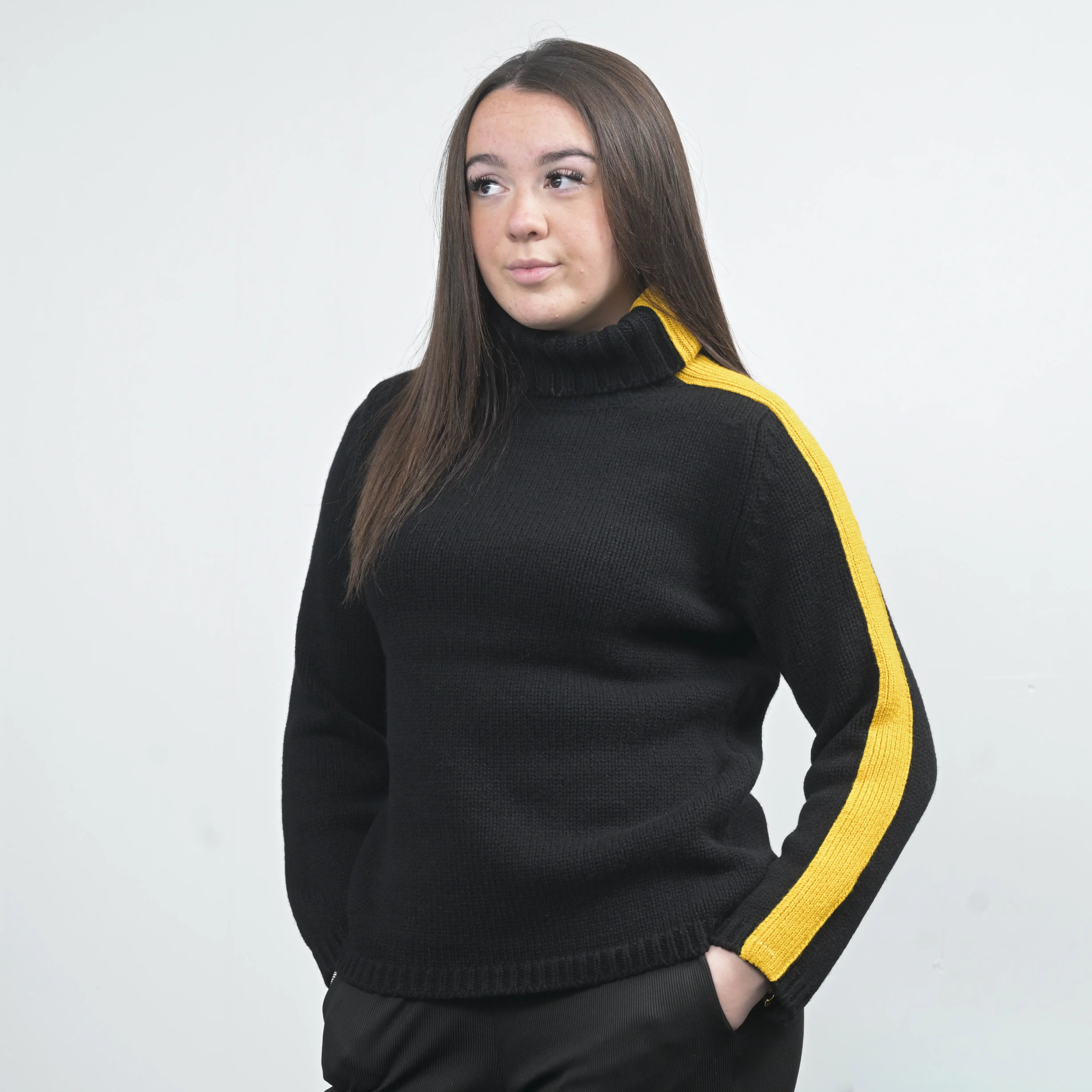 Roll Neck with Stripe