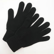 Ladies black cashmere gloves