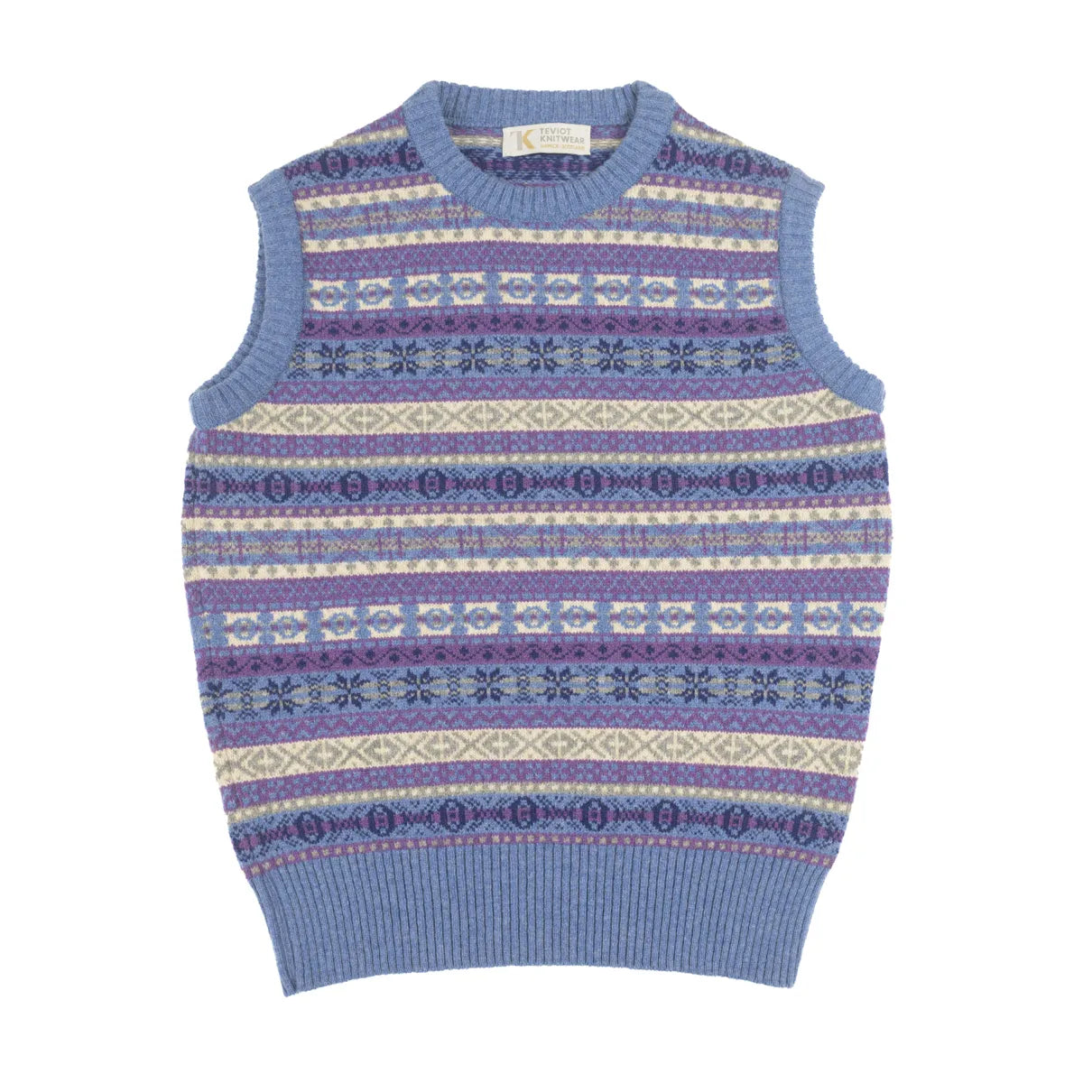 Women’s Fair Isle Tank Top in jeans mix